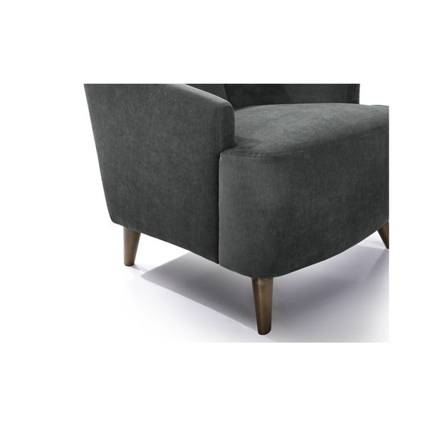 Antracytowy fotel Scandic Slope-image-1