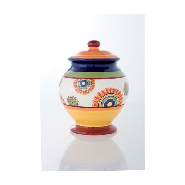 Kolorowy pojemnik ceramiczny Brandani, ⌀ 20 cm