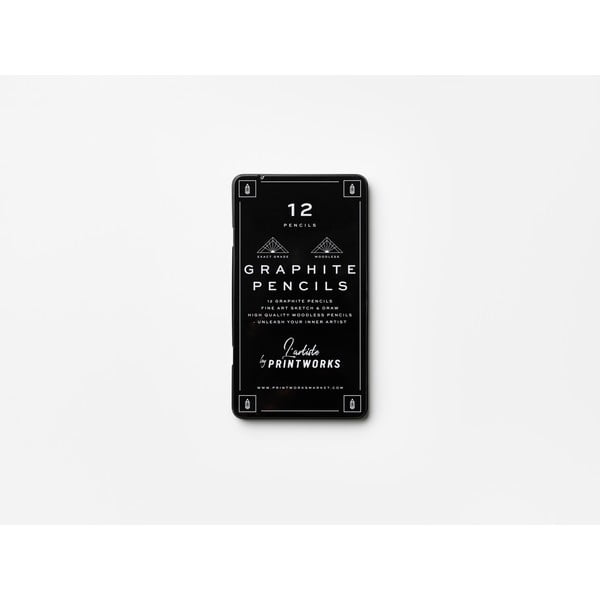 Ołówki zestaw 12 szt. Graphite – Printworks-image-2
