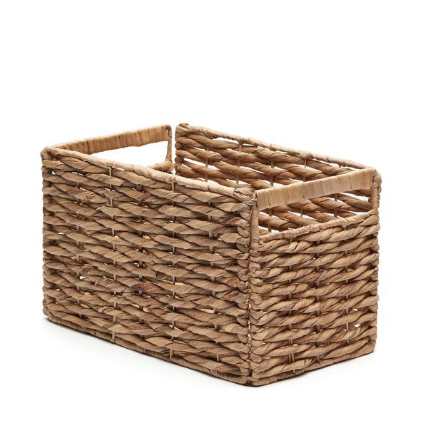 Koszyk z hiacyntu wodnego 25x35x27,5 cm Words – Kave Home