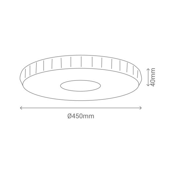 Okrągła lampa sufitowa SULION Stern, ø 45 cm-image-1