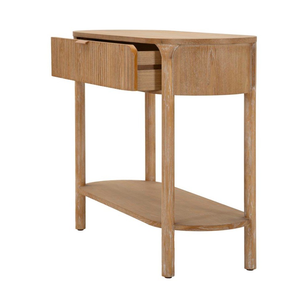 Konsola z litego drewna jodłowego w naturalnym kolorze 40x110 cm Gothenburg – Mauro Ferretti (zdjęcie 6)