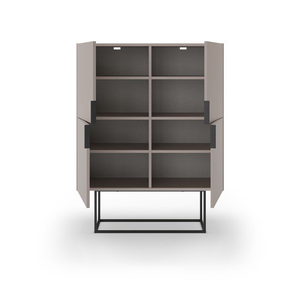 Szarobeżowa szafka 100x130 cm Titan – Marckeric-image-4