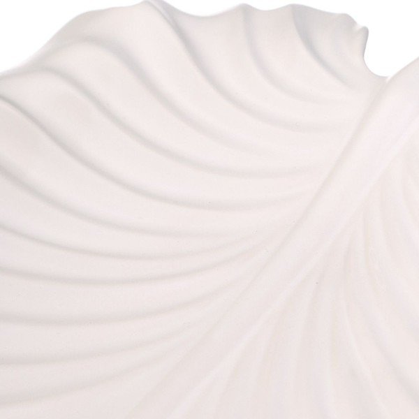 Taca ceramiczna Leave, biała-image-1
