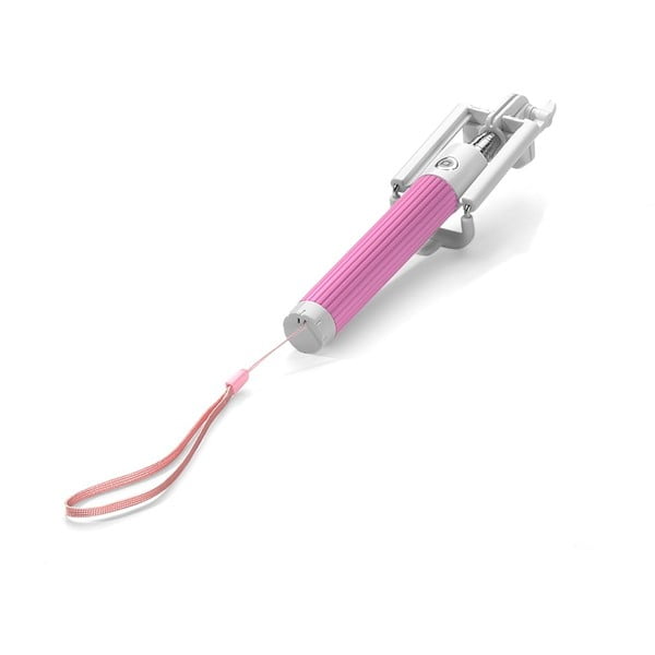 Różowy
  selfie stick Cellularline VOYAGER, spust migawki 3,5mm jack, 95cm