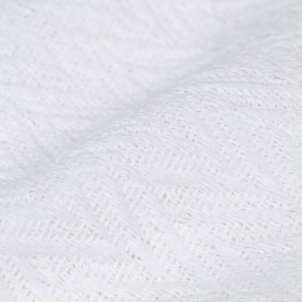 Biała narzuta z bawełny z recyklingu 260x280 cm Spike – Ixia-image-2
