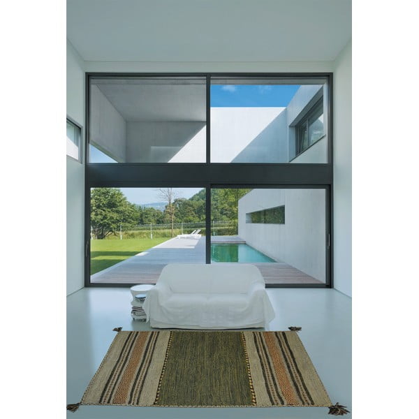 Zielono-brązowy bawełniany chodnik Webtappeti Antique Kilim, 60x200 cm-image-1