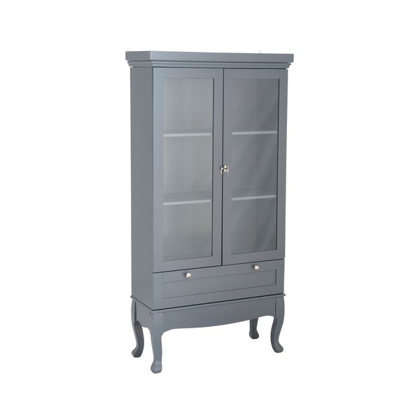 Szara witryna z płyty MDF wisząca 85x170,5x35 cm Prato – Ellos Home