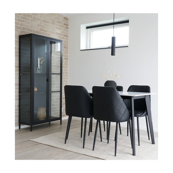 Czarne krzesła zestaw 2 szt. Porto – House Nordic-image-4