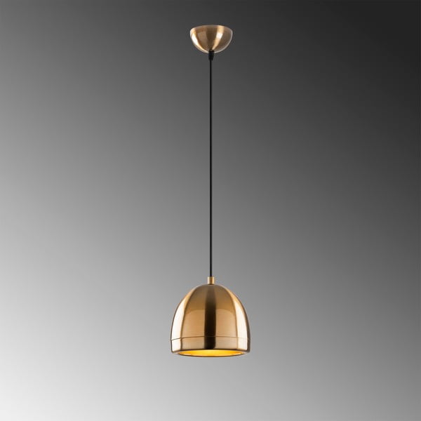 Lampa wisząca w kolorze brązu z metalowym kloszem ø 17 cm Mugo – Opviq lights-image-4