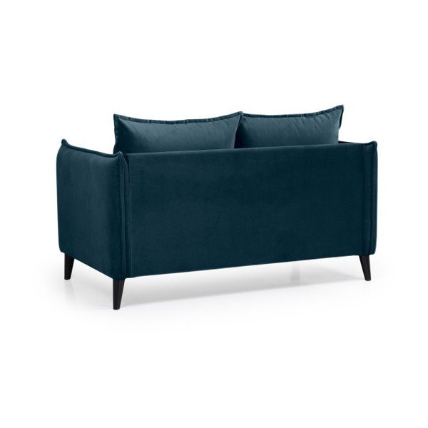 Niebieska aksamitna sofa Scandic Leo, 145 cm-image-3