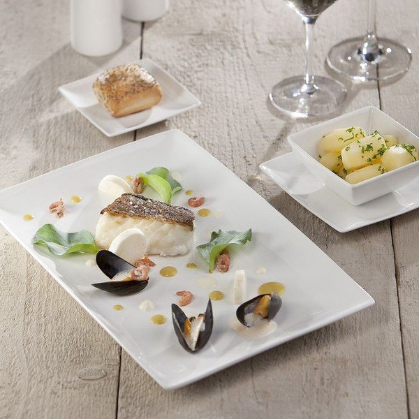 Porcelanowa taca 13x24 cm Squito – BonBistro-image-1