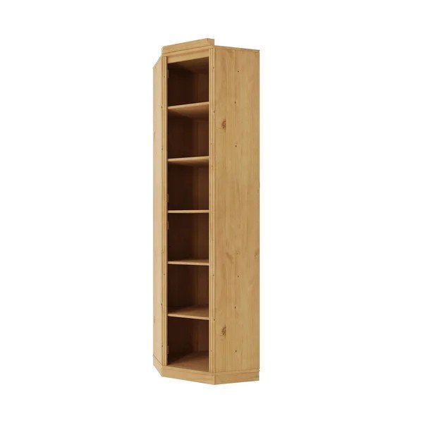 Regał z litego drewna sosnowego w jasnym naturalnym kolorze 85x219x56 cm Anita – Støraa-image-3
