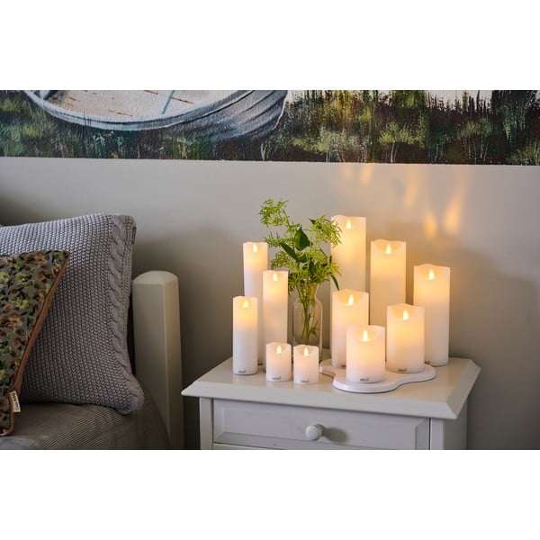 Świeczki LED zestaw 3 szt. (wysokość 15 cm) Sara – Sirius-image-3