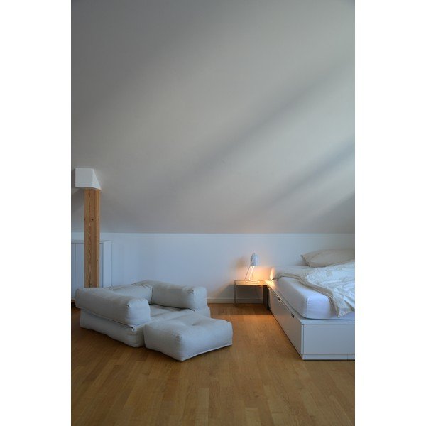 Rozkładany fotel z lnianym obiciem Karup Design Cube Linen-image-1