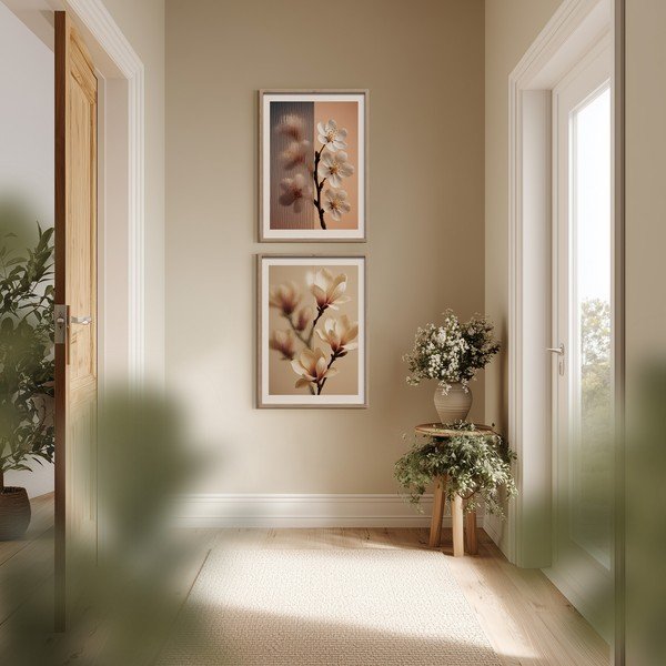 Obraz drukowany z ramą w zestawie 50x70 cm Soft Magnolia – Styler-image-2