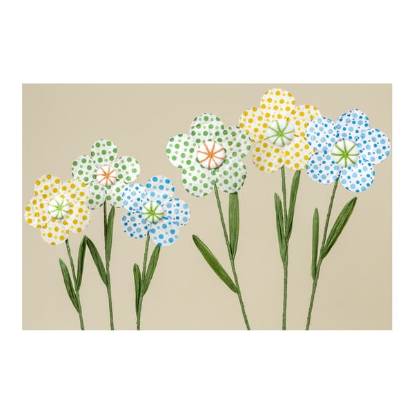 Zestaw 3 papierowych kwiatów dekoracyjnych Boltze Dots