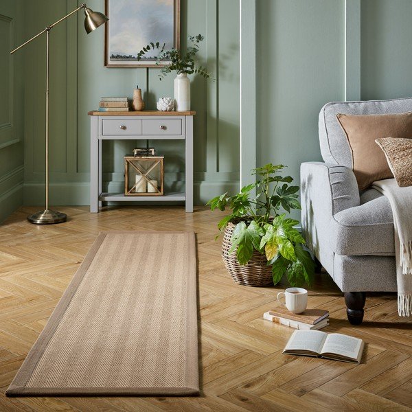 Naturalny chodnik z juty 60x230 cm Kira – Flair Rugs-image-1