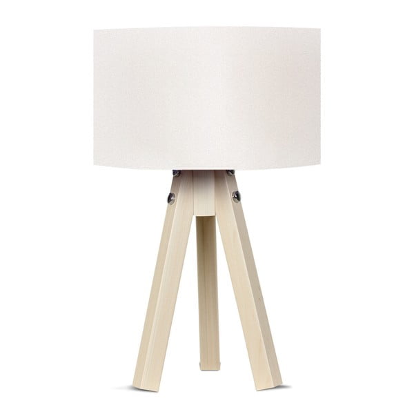 Lampa stołowa z białym abażurem Kate Louise Naturel