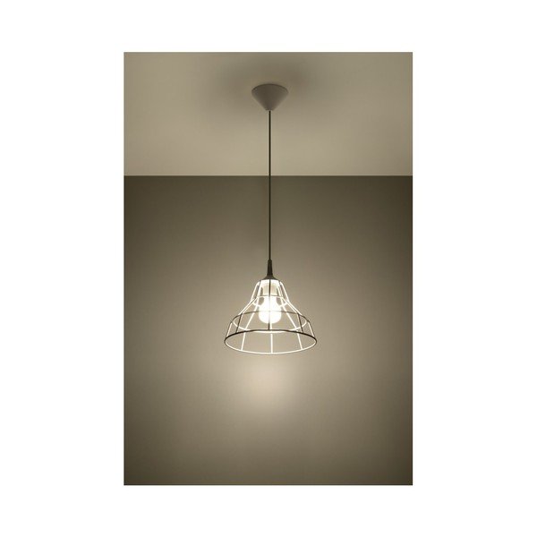 Biała lampa wisząca Sollux Asama-image-3