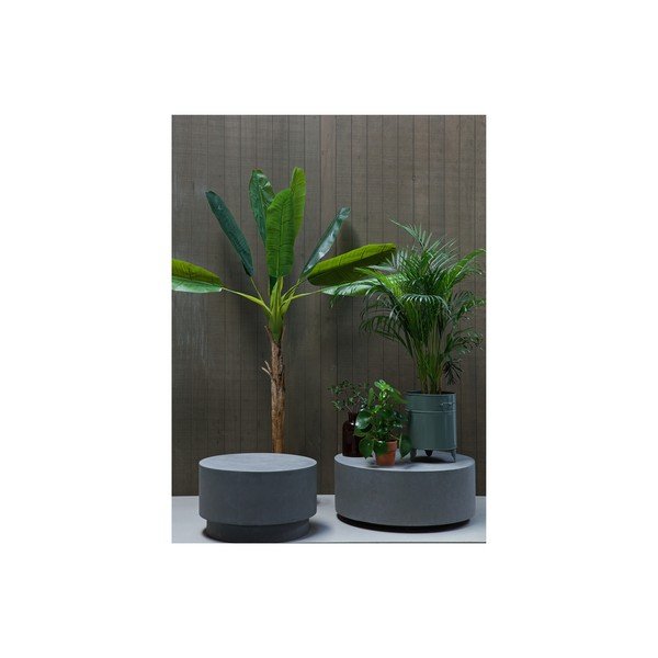 Szary stolik z gliny włóknistej WOOOD Dean, Ø 80 cm-image-2