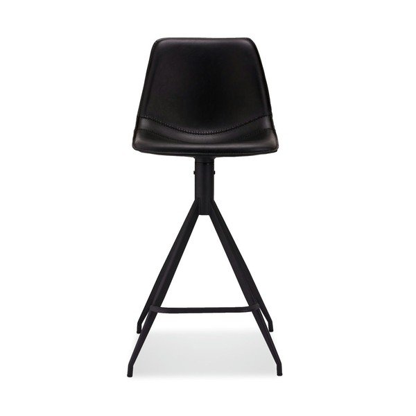 Czarne hokery obrotowe zestaw 2 szt. 98 cm Isabel – Furnhouse-image-1
