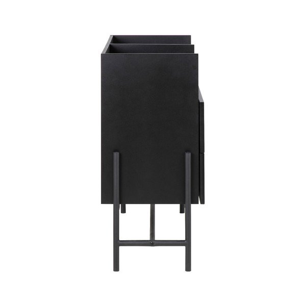 Czarna komoda Interstil Norse, wys. 90 cm-image-1