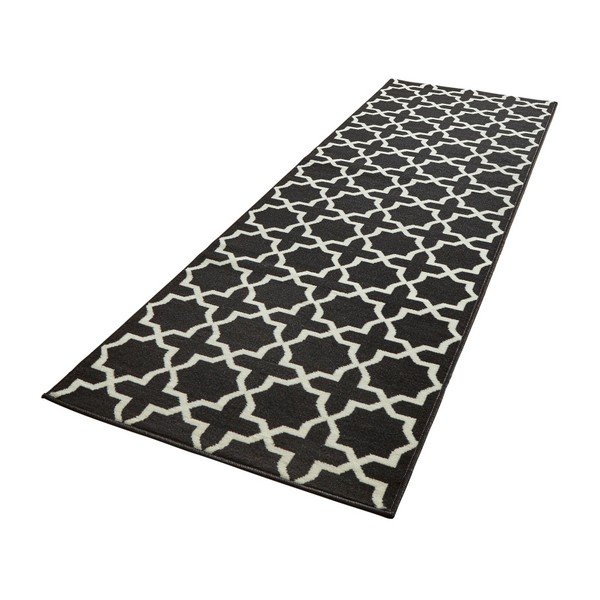 Czarno-biały chodnik Hanse Home Basic Glam, 80x200 cm-image-2