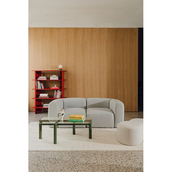 Zielony stolik ze szklanym blatem 55x105 cm Kob – noo.ma-image-3