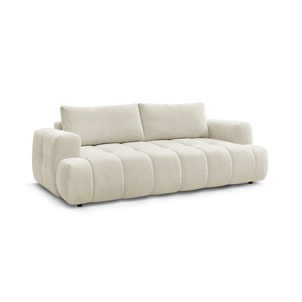 Beżowa rozkładana/ze schowkiem sofa 251 cm Fuji – Bobochic Paris-image-3