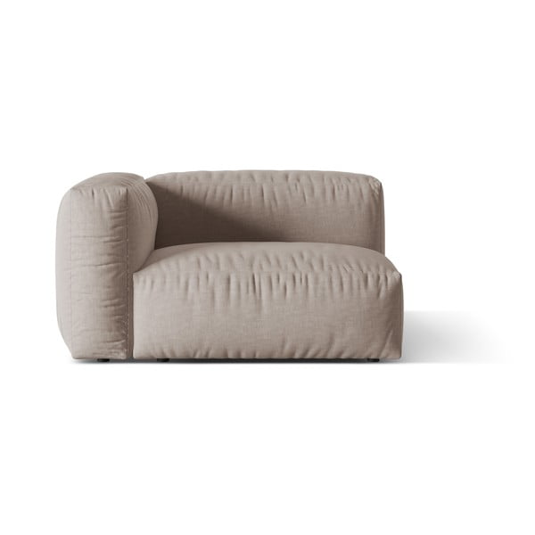 Beżowy moduł sofy (lewostronny) Martina – Micadoni Home