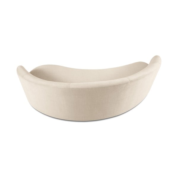 Beżowa aksamitna asymetryczna sofa Mazzini Sofas Debbie, prawostronna-image-3