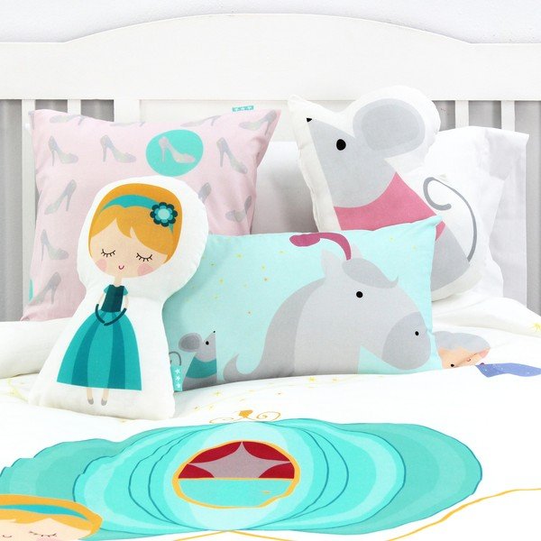 Dwustronna poszewka bawełniana na poduszkę Mr. Fox Pumpkin, 50x30 cm-image-3