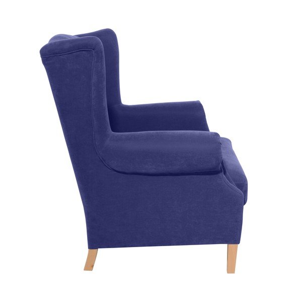 Niebieski fotel Max Winzer Harvey Velor-image-1