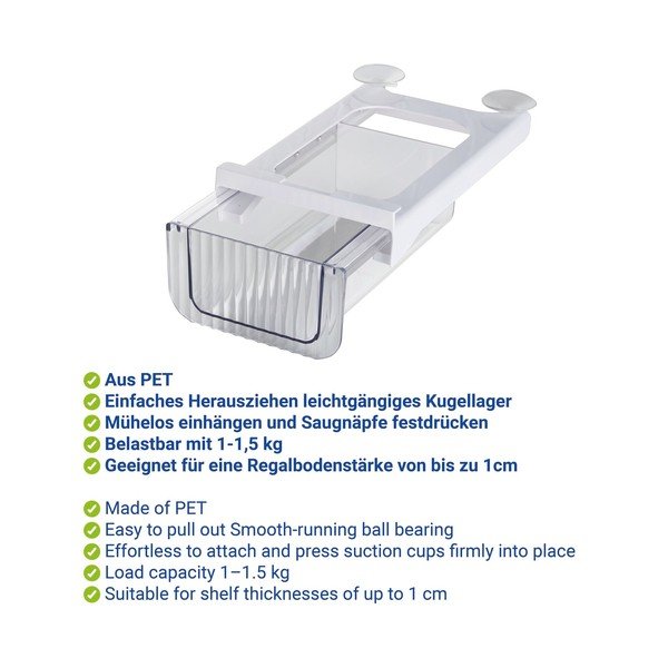 Plastikowy organizer do lodówki 27x16 cm Kira – Wenko-image-2
