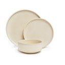 18-częściowy zestaw kremowych naczyń z kamionki Bonami Selection Malia