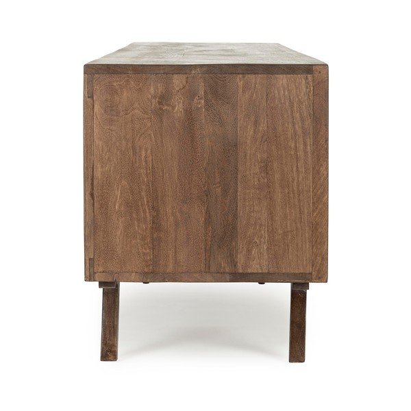 Szafka pod TV z litego drewna mango w naturalnym kolorze 200x60x43 cm Sherman – Bizzotto-image-4