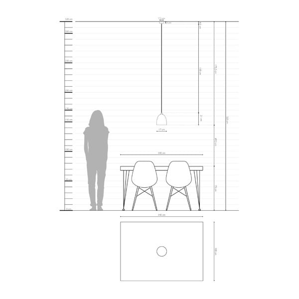 Lampa wisząca w złotej barwie z białym kablem Sotto Luce Awa-image-4