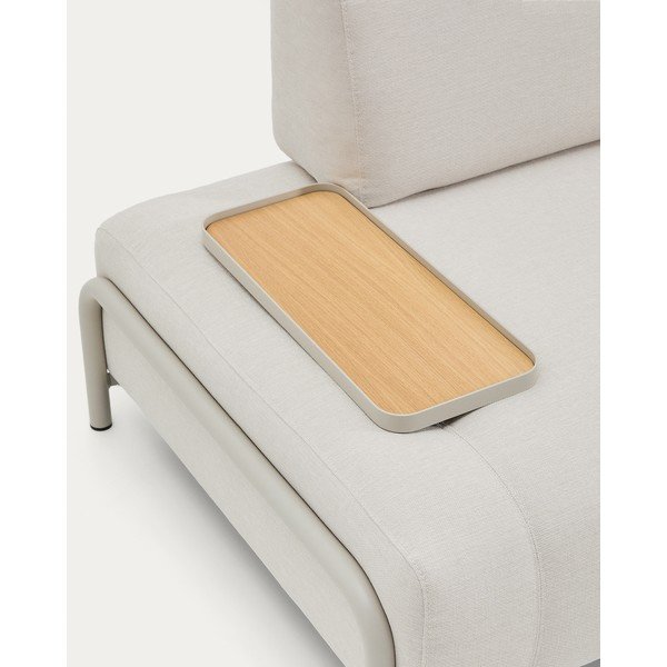 Beżowa sofa modułowa z tkaniny szenilowej 200 cm Compo – Kave Home-image-1