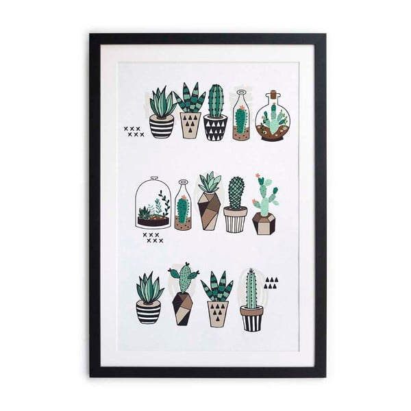 Obraz Little Nice Things Cactus Plants, 40x60 cm