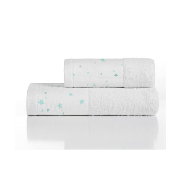Komplet ręcznika i ręcznika kąpielowego Pooch Stars Azul