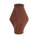 Brązowy wazon z żywicy polimerowej (wysokość 30 cm) Twisted Rib – PT LIVING
