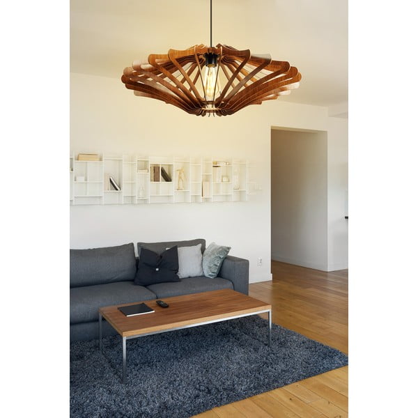 Lampa wisząca w naturalnym kolorze ø 59 cm – Opviq lights-image-2