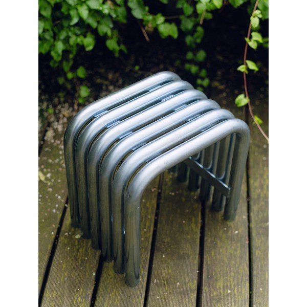 Metalowe krzesło ogrodowe w kolorze srebra Nokk – noo.ma-image-2