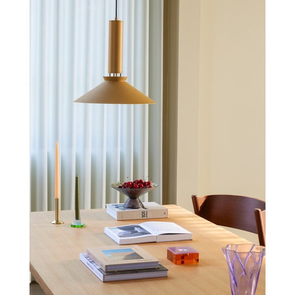 Pomarańczowa lampa wisząca ø 40 cm Coney – Hübsch-image-4