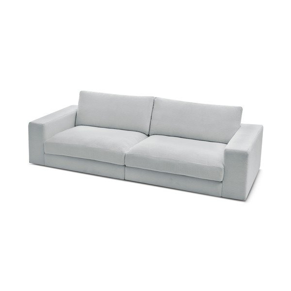 Jasnoszara sztruksowa sofa 274 cm Leonard – Bobochic Paris-image-4