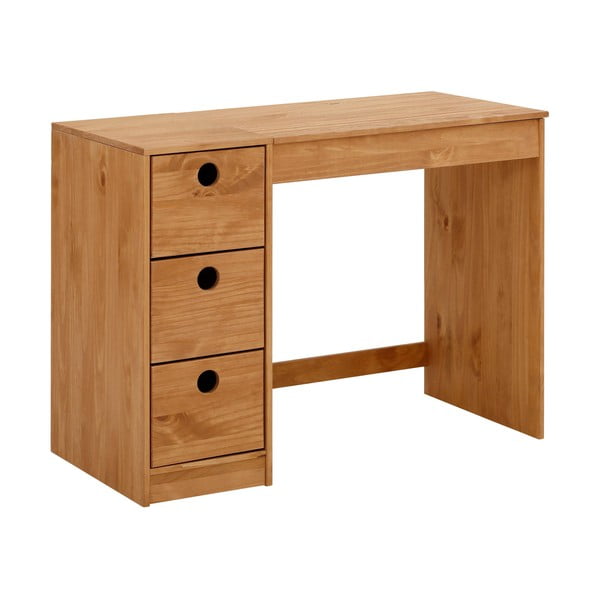 Biurko z litego drewna sosnowego 50x100 cm Alpi – Støraa-image-1