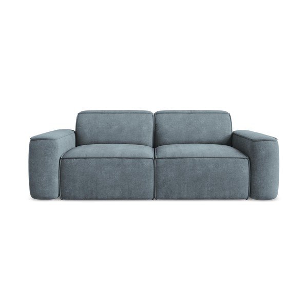 Szaroniebieska sofa z tkaniny szenilowej 204 cm Omao – Makamii