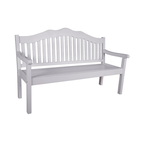 Biała drewniana ławka ogrodowa Austin – Garden Pleasure