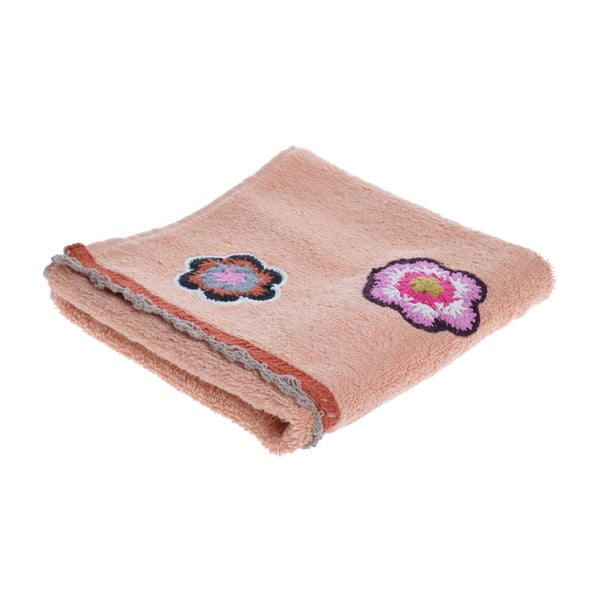 Ręcznik Flower Power, brzoskwiniowy 